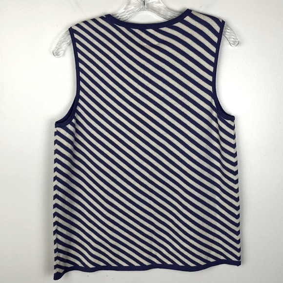 NEW Anne Klein Striped Knit Pullover Top - Picture 7 of 7